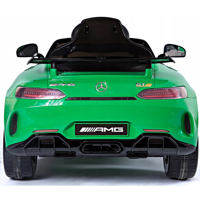 Дитячий електромобіль Mercedes GTR-S: м'які колеса EVA, шкіряне сидіння, пульт ДК, червоний