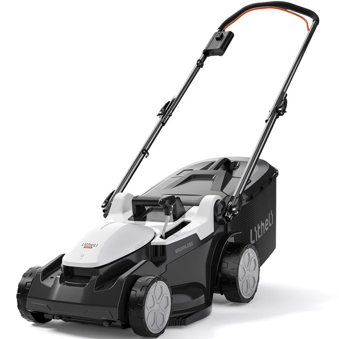 Акумуляторний газонокосарка Litheli 20V, ширина зрізу, до 200 м², кошик 30л, висота зрізу 25-65 мм, з акумулятором 4.0 Ah (33 см, Brushless)