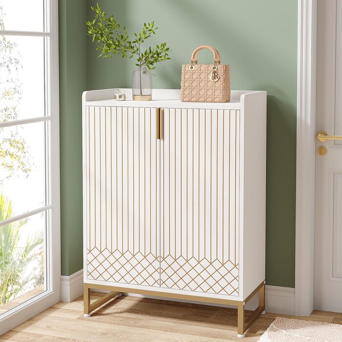 Сучасна біла шафа для взуття LITTLE TREE на 25 пар, 5-ярусна полиця для взуття з дерева, органайзер для прихожей, спальні, вітальні