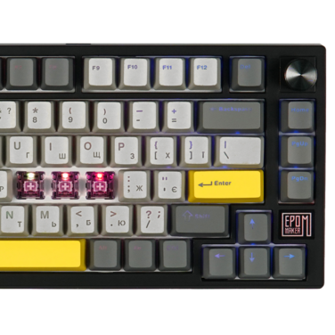 Клавіатура механічна бездротова EPOMAKER TH80 SE Flamingo Black (TH80-SE-B-F)