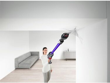 Бездротовий пилосос Dyson V11 Advanced: 200 Airwatt, 60 хвилин роботи, технологія видалення шерсті, для підлоги та рук (Nickel/Violett)