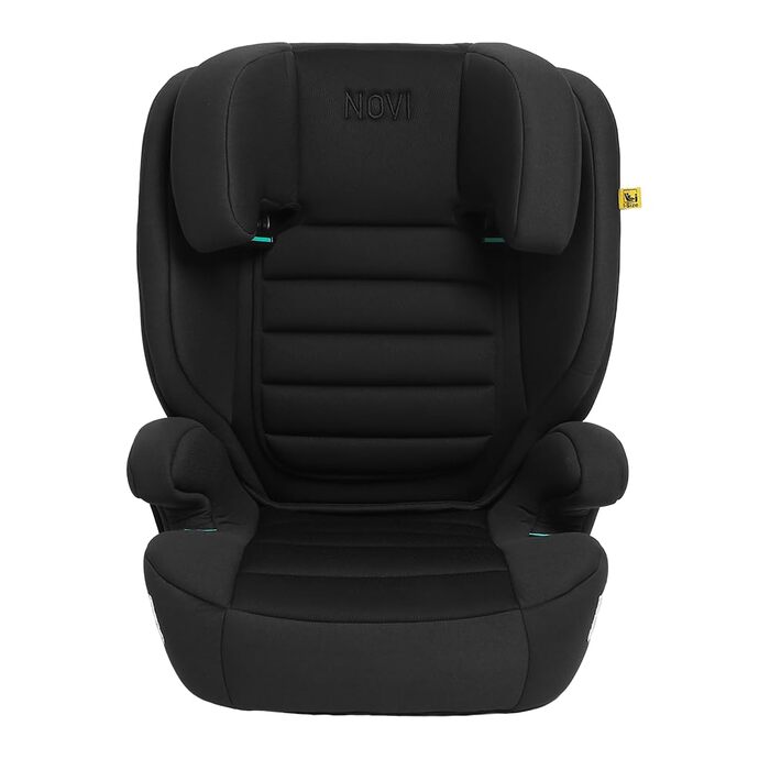 Дитяче крісло/автокрісло Novi Baby James Premium i-Size ISOFIX, від 3,5 до 12 років, від 100 до 150 см, регульоване до бустера, регульований по висоті підголівник, знімна спинка (чорна)