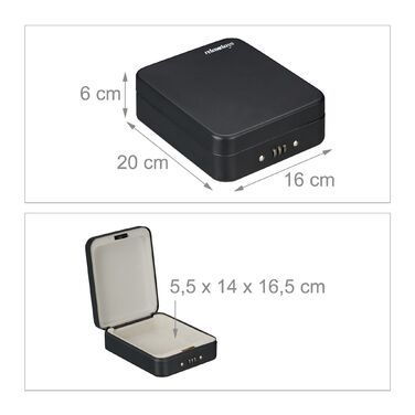 Relaxdays Захисний бокс з кодовим замком (портативний)