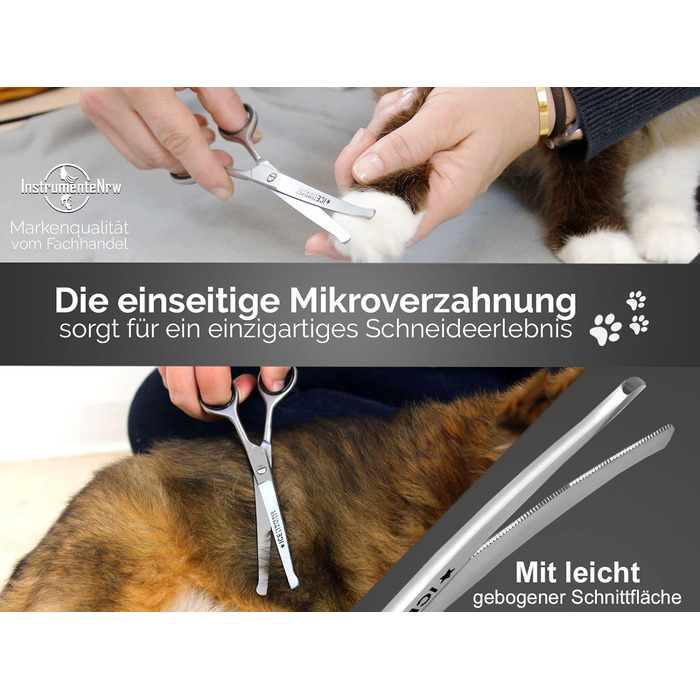 Ножиці для стрижки собак з мікрозазубринами - Професійні ножиці для тварин 16 см