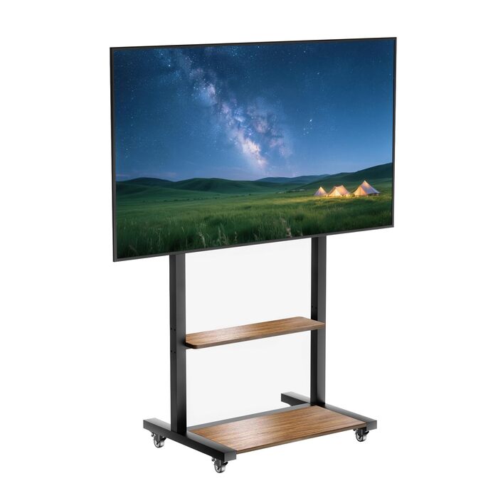 Підставка для телевізора Boden 40-100 дюймів з поличкою та колесами, VESA 800x600, до 100 кг