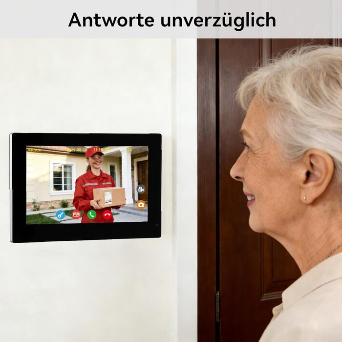 Відеодомофон WiFi з камерою та монітором 7