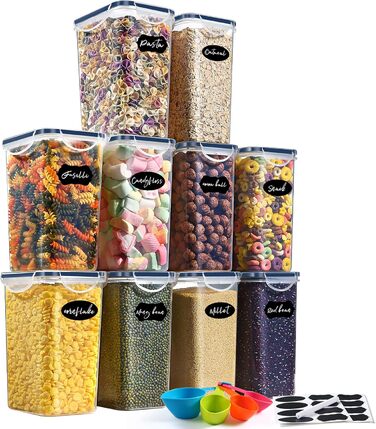 Набір контейнерів для зберігання YASHE 24 шт. з кришкою, герметичні, BPA-free, для сухих продуктів