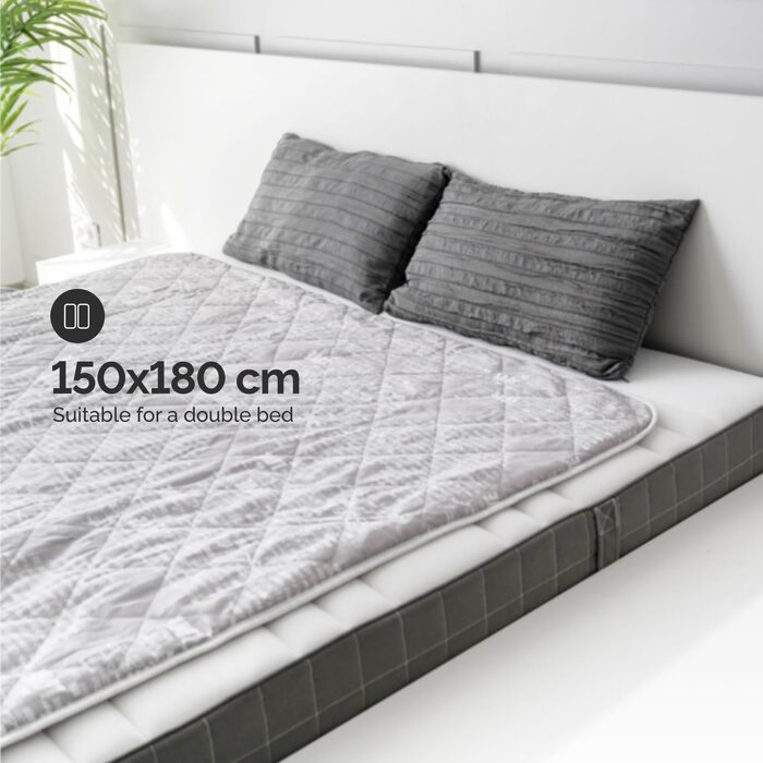 Електроковдра EcoSapiens 150x180см, 100 бавовна, 3 режими обігріву, таймер, дистанційне керування, швидкий нагрів