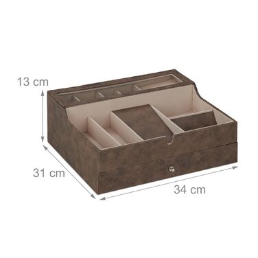 Скринька для прикрас Relaxdays з імітацією шкіри