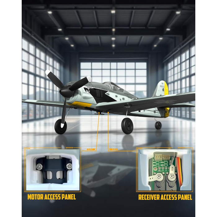 Літак на радіокеруванні VolantexRC 761-5 P-51 Mustang RTF (Готовий до польоту) з Xpilot стабілізацією, для початківців, 4-канальний