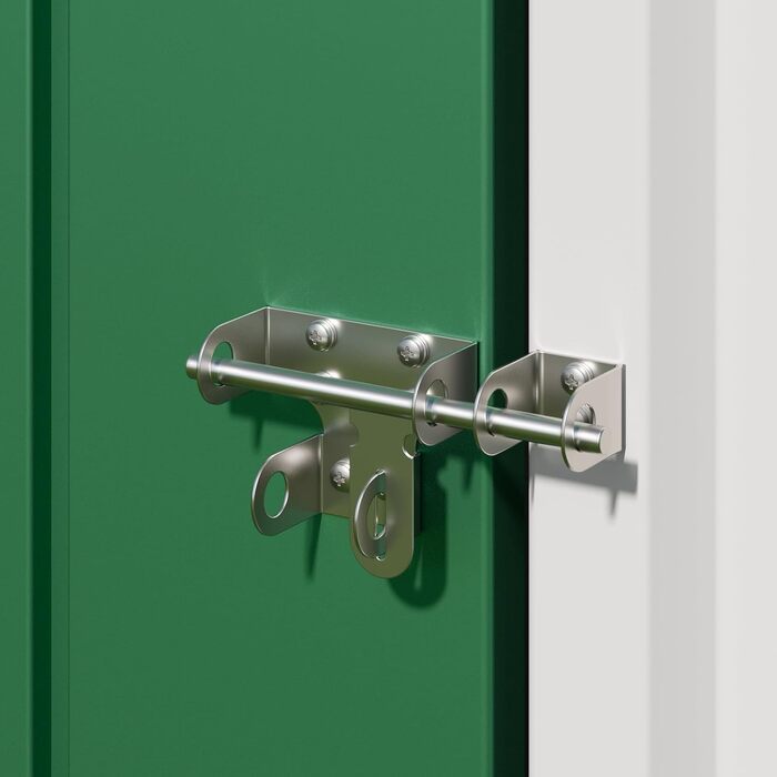 Металевий сарай для інструментів Bealife 180x162x95 см, сталевий садовий шоп, вуличний склад, господарський будиночок для двору, тераси, газону (Зелений)