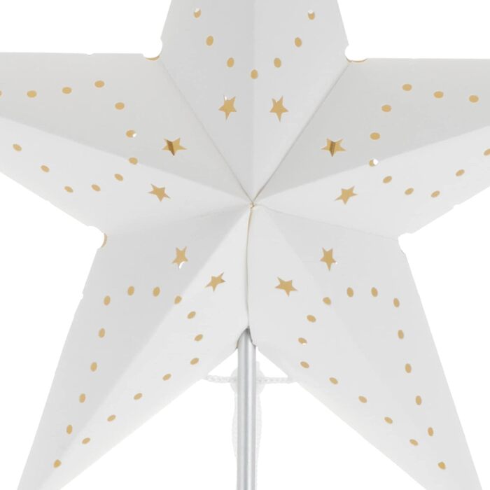 Різдвяна зірка com-four з функцією таймера-Світлодіодна зірка в якості декоративного освітлення на Різдво - Різдвяна прикраса на батарейках (світлодіод XL, підлогова лампа білого кольору)