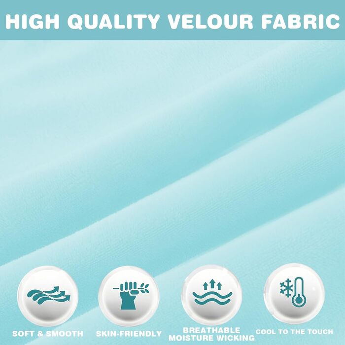 Наволочка на U-подібну подушку для вагітних та годування, бавовняний знімний чохол для подушки для тіла, 140 x 80 см (світло-блакитний + сірий)