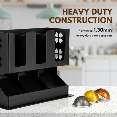 Організатор для капсул кави Nespresso Vertuo Line - RECAPS, тримач для 30 капсул, сталевий піддон