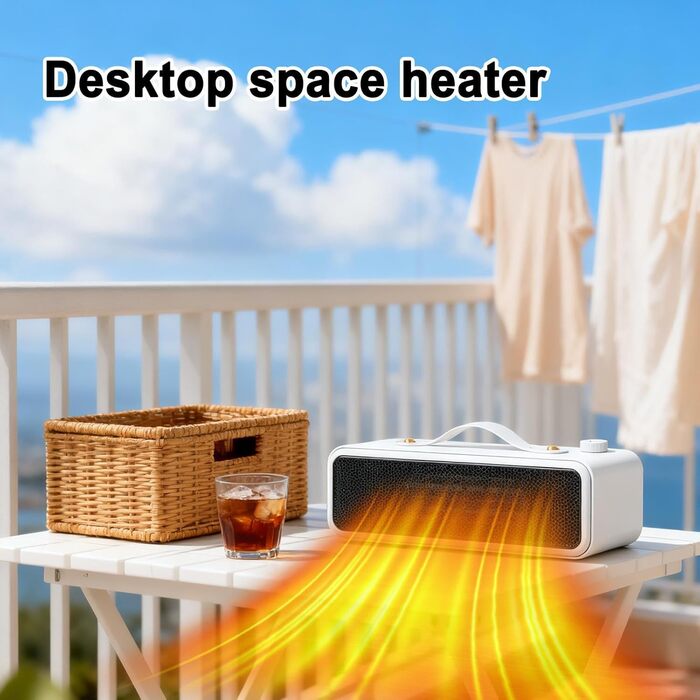 Електричний обігрівач для офісу та дому | Міні-обігрівач на стіл | Швидкий нагрів для холодної погоди | Обігрівач для офісу, дому, подорожей, спальні, робочого місця | Клас енергоефективності A