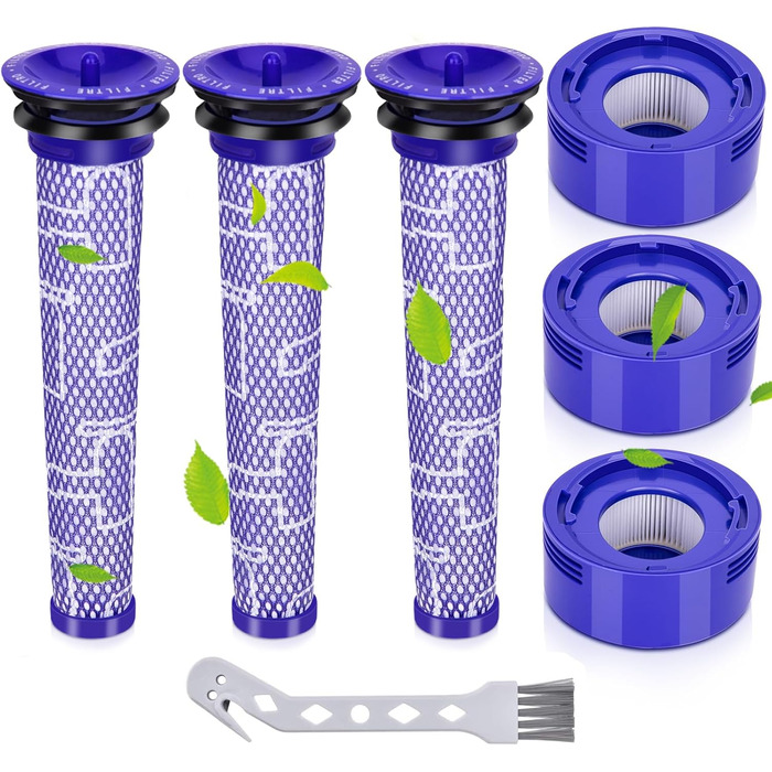 Фільтри для пилососа Dyson 3 шт. Замінники для V15, SV14, SV17, SV22 Detect Animal Absolute Extra Pro Torque Drive, #970013-02