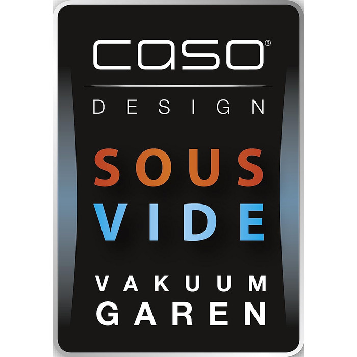 Вакууматор CASO VC10 для продуктів харчування, пристрій для вакуумування з 10 пакетами, ширина шва 30 см