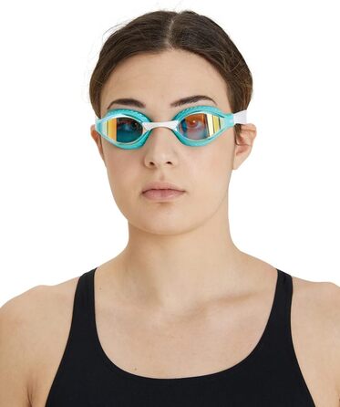 Чоловічі окуляри з повітряним дзеркалом ARENA (1 комплект) (один розмір підходить всім, жовто-мідно-Бірюзовий-багатошаровий)