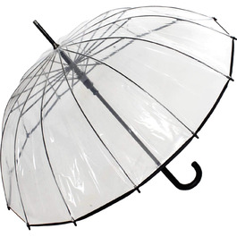 Парасолька дамський парасолька-наклеп 14-секційний прозорий автоматичний