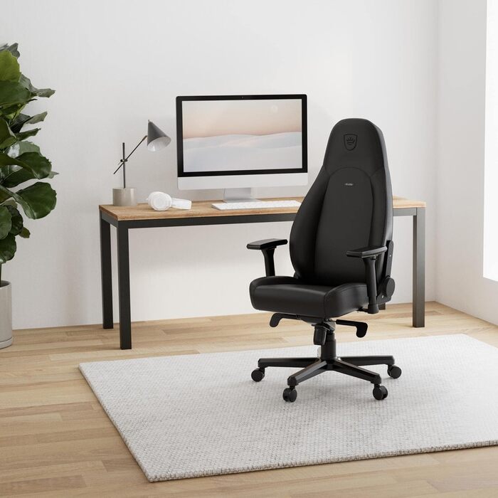 Крісло ігрове Noblechairs ICON Cognac/Schwarz - ергономічне, 150 кг, з подушками