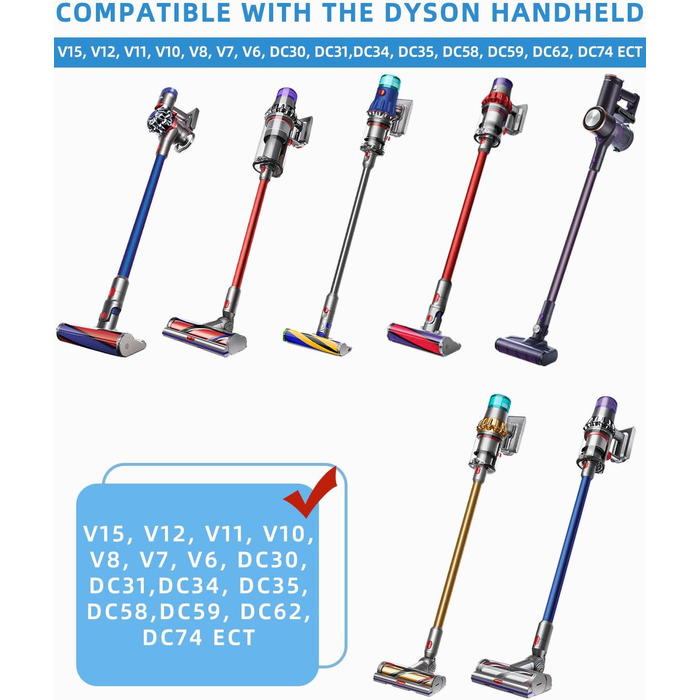 Підставка FAOKZE для Dyson V6-V11, DC30-DC35, універсальний тримач для акумуляторного пилососа/ручного пилососа