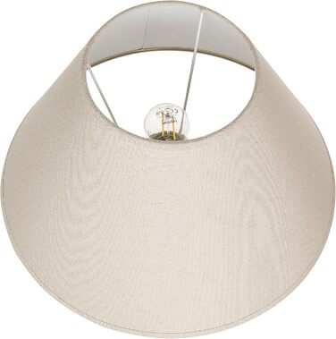 Настільна лампа Beliani з керамічним цоколем у формі вази, білий абажур, регульований вимикач