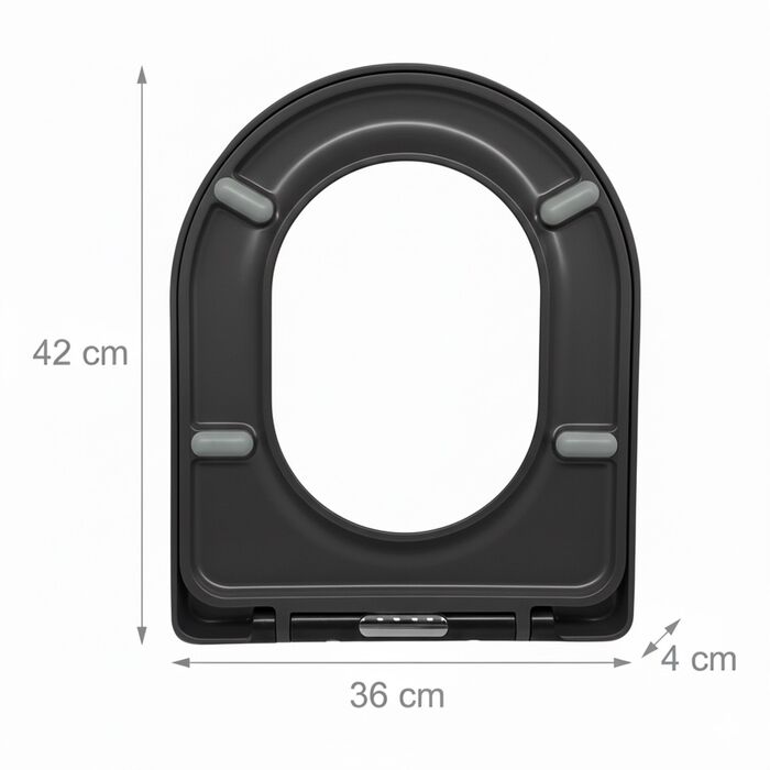 Кришка для унітазу Relaxdays з плавним закриванням