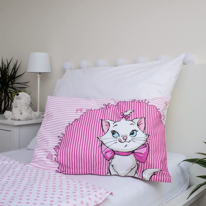 Комплект постільної білизни для кішок Disney Aristocats Marie 100 x 135 см з 100 бавовни