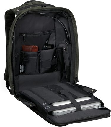 Рюкзак для ноутбука Samsonite Securipak 15.6', 44 см, 17 л, сірий/зелений