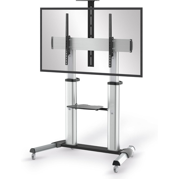 Підставка для телевізора Conecto TV Stand - мобільна, поворотна, регульована по висоті, 55-100 дюймів, модель LM-FS03G, срібна