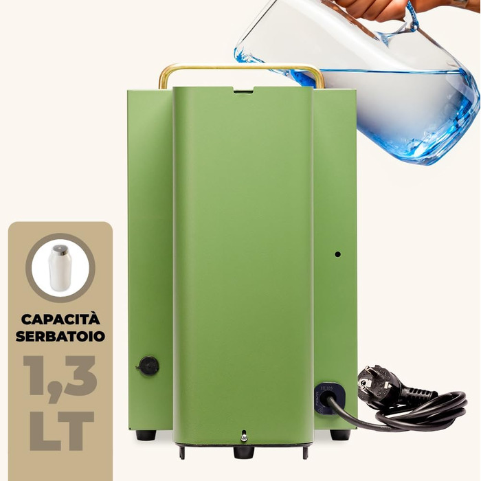 Кавомашина Faber Pro Deluxe з міді та вафельниці з Ese Paper 44 mm (Acid Green)