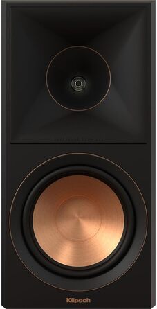 Поличкова акустика Klipsch RP-600M II, 1 пара, рупор Tractrix 90x90, низькочастотний динамік 16,5 см, горіх