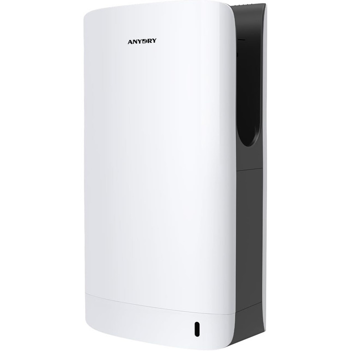 Anydry 2065: Двосторонній сушар для рук з HEPA-фільтром, ефективний, білий, ABS-пластик