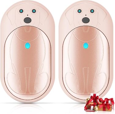 Електричні грілки для рук Lepwings, 2 шт., 6000 мАг, багаторазові, 3 режими, до 20 годин тепла, USB-зарядка, для активного відпочинку взимку, чорні та рожеві