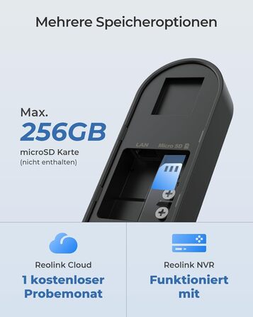 Відеодзвінок Reolink з додзвоном, 5MP Ultra HD, кабельний, Wi-Fi, розпізнавання осіб, 180° широкий кут, 2-сторонній аудіо, віддалений доступ