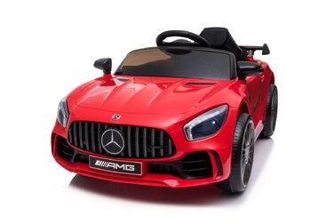 Дитячий електромобіль Mercedes AMG GTR зі шкіряним салоном, EVA