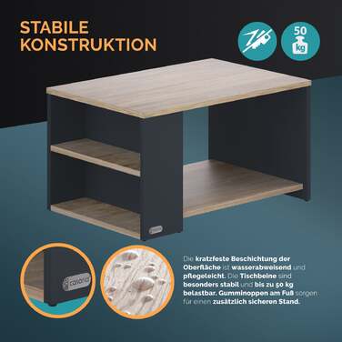Журнальний столик Santa Cruz Wood/Grey 90x60x50см