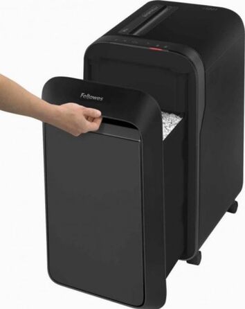 Fellowes Powershred LX221 - Шредер для документів Fellowes, Micro-Cut (P5), 20 аркушів, 30л кошик, Safesense