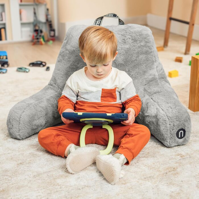 Підкушник Nestlé Pelz для читання та відпочинку в ліжку, штучне хутро, з підлокітниками, для дорослих та дітей, салатовий колір