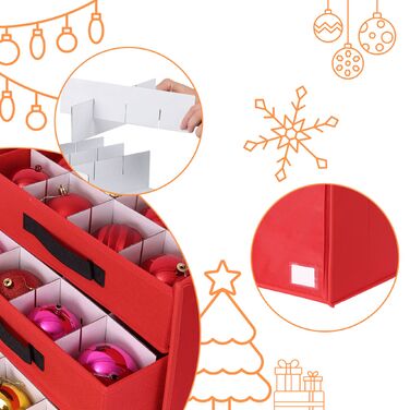 Коробка для зберігання новорічних кулі