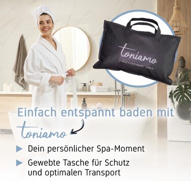 Преміум подушка для ванни з підголовником та підтримкою шиї | Ергономічна подушка для ванни з присосками | Синій (Sandy)