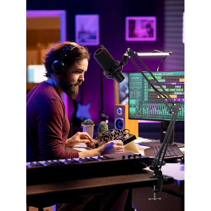 Стійка для мікрофона HyperX QuadCast з поп-фільтром та тримачем YOUSHARES для QuadCast S, Blue Yeti, Razer Seiren Mini V3