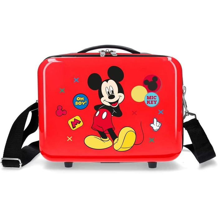 Адаптований чохол для краси Disney Minnie Enjoy the Day білого кольору 29x215 см з АБС-пластика (Червоний, сумка для посуду)