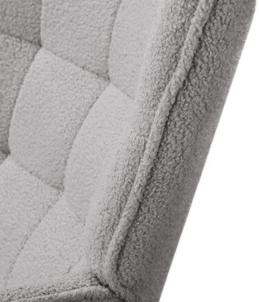 Крісло-гойдалка Liuyoyo з високою спинкою, м'яке крісло з оббивкою, для спальні, офісу, читання, сучасний дизайн (Рожевий, Світло-сірий)