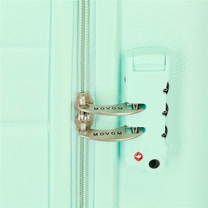 Набір валіз Movom Galaxy, блакитний, 55/68 см, ABS, з комбінаційним замком, 111 л, 6,56 кг, 4 колеса, для багажу, ручна, середній та великий, Azulon