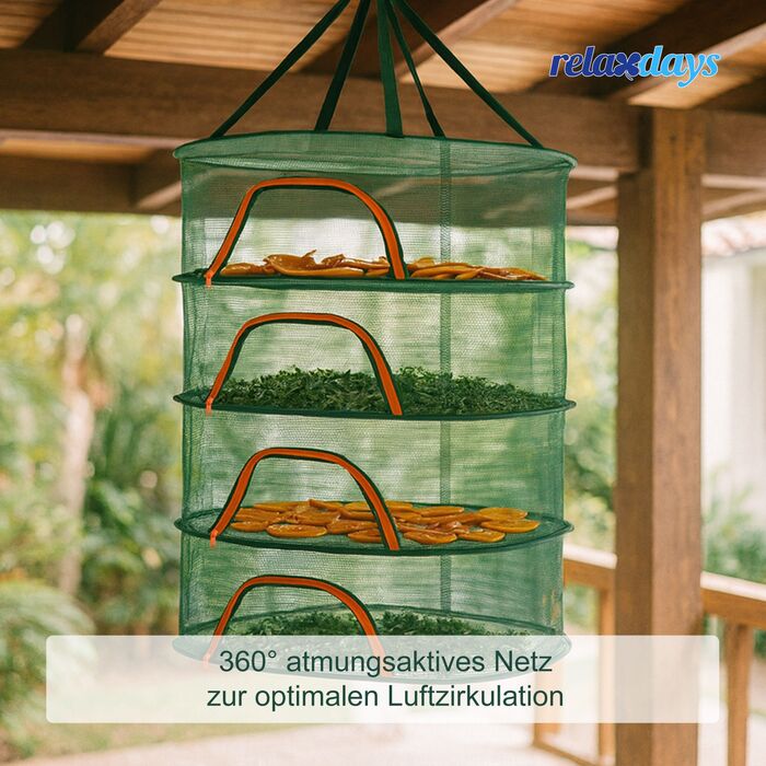Relaxdays Складане сушильне мереживо овальної форми