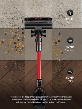 Бездротовий акумуляторний пилосос Ultenic U16 Flex: 550W, 50000Pa, 60 хв роботи, сенсорний екран, труба-кліпса, док-станція, антизаплутування для твердих поверхонь, килимів та шерсті тварин