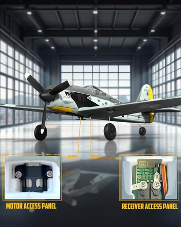 Літак на радіокеруванні VolantexRC 761-5 P-51 Mustang RTF (Готовий до польоту) з Xpilot стабілізацією, для початківців, 4-канальний