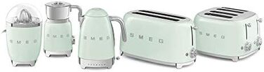 Соковитискач SMEG Zitruspresse CJF01PKEU, нержавіюча сталь, пастельно-зелений