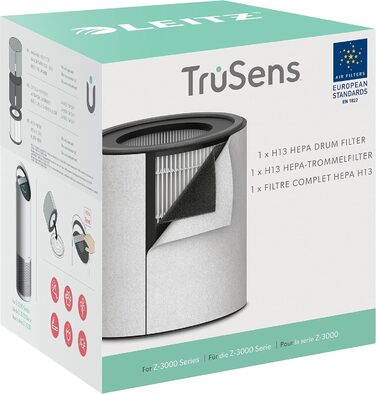 Повітряний фільтр Leitz TruSens Z-1000: очищення від вірусів, алергенів, пилу та запахів. HEPA фільтр H13, UV-C лампа, до 23 м²